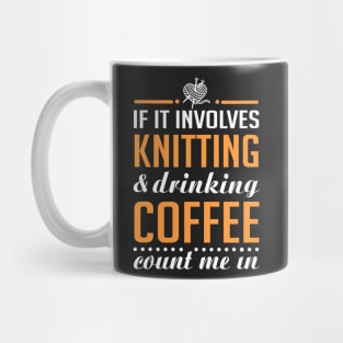 Knitting and Drinking Coffee Mug